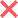 x vermelho