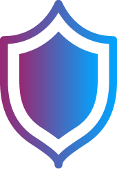 escudo roxo e azul CompTIA
