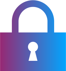 cadeado roxo e azul icon CompTIA.